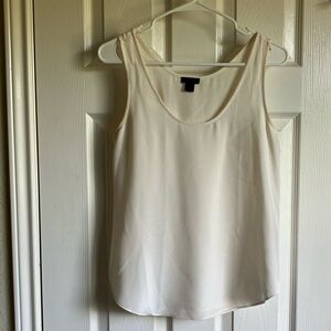 J Crew Cream Silk Shell 0